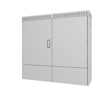 MFG15 Floor Stand Outdoor Enclosures,Large double-door outdoor fiber distribution hub cabinet with ventilation