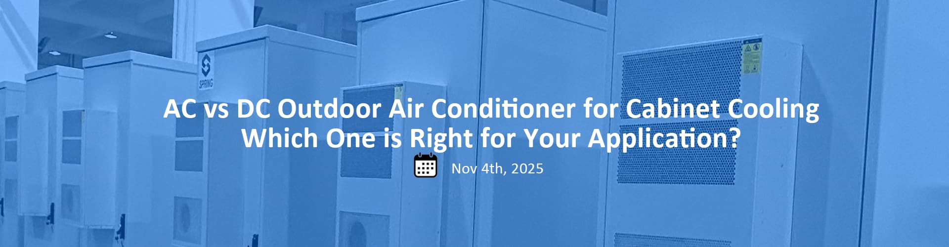 AC vs DC outdoor air conditioner comparison for cabinet cooling - which system is right for your application